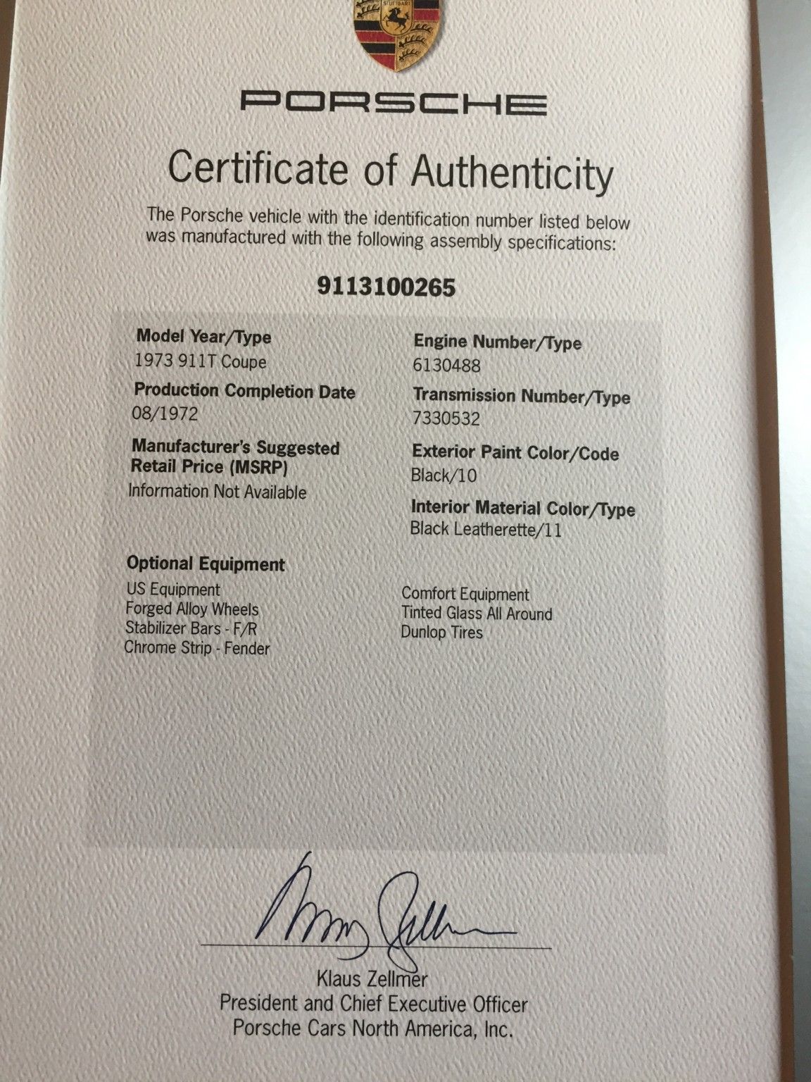 1973_porsche_911t POA
