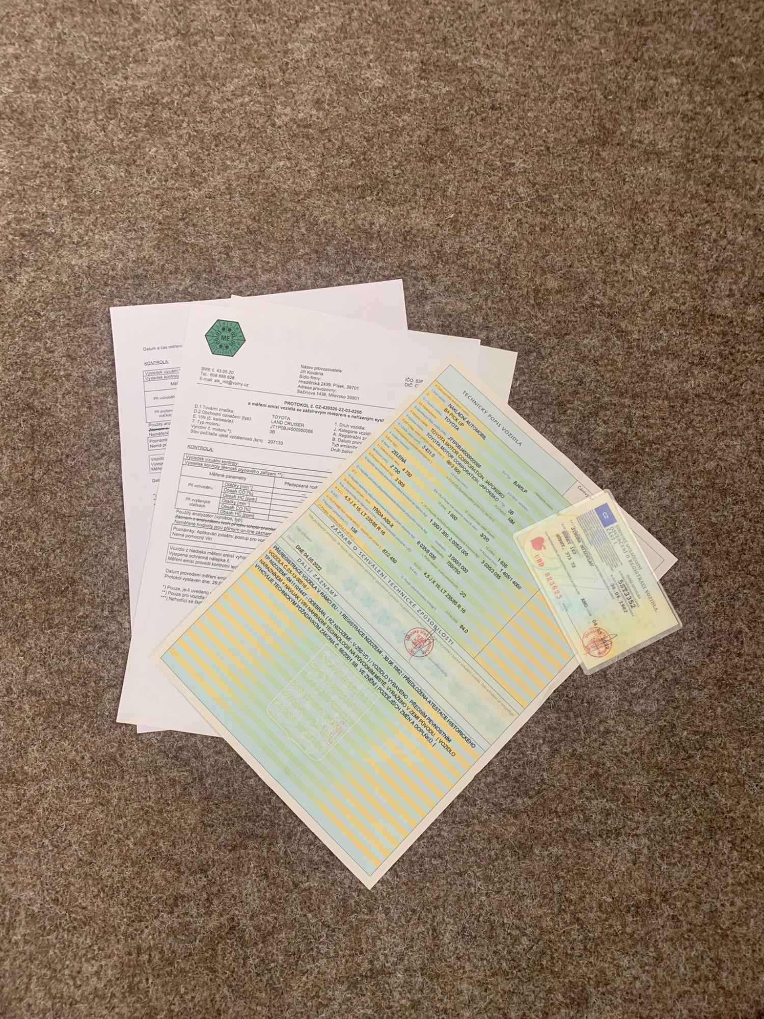 Toyota current Czech Documents